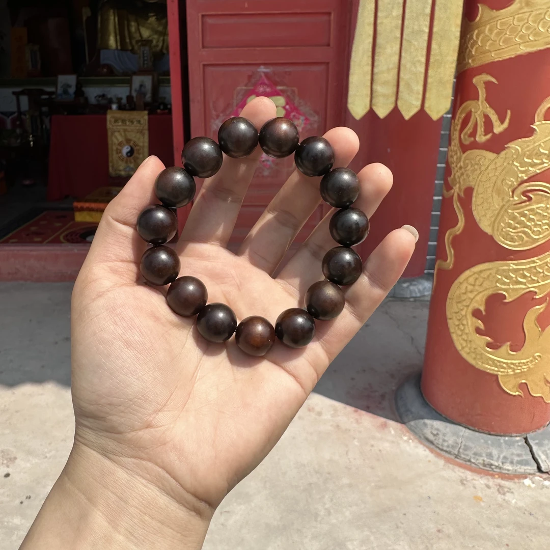 天然雷枣手串  枣木