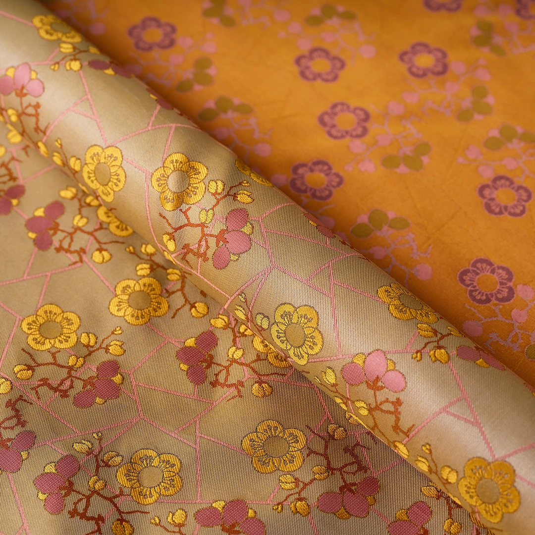 【深序85】满分桑蚕丝面料 张和才古蜀锦冰裂梅花 不支持七天无理由