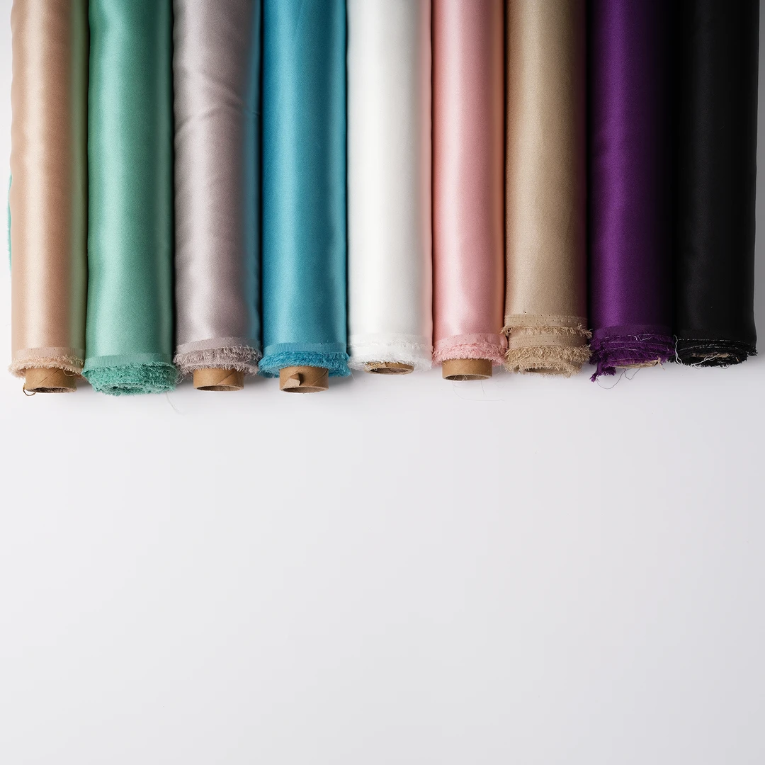 深序福利款 100%桑蚕丝布面料素皱缎 欧根缎欧根纱