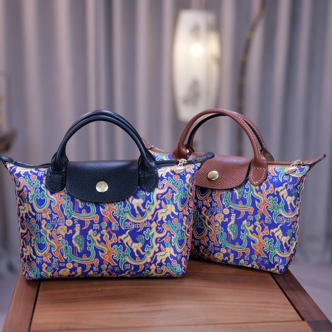 【深序手作定制】张和才古蜀锦手工定制 头层牛皮 五星出东方手工包