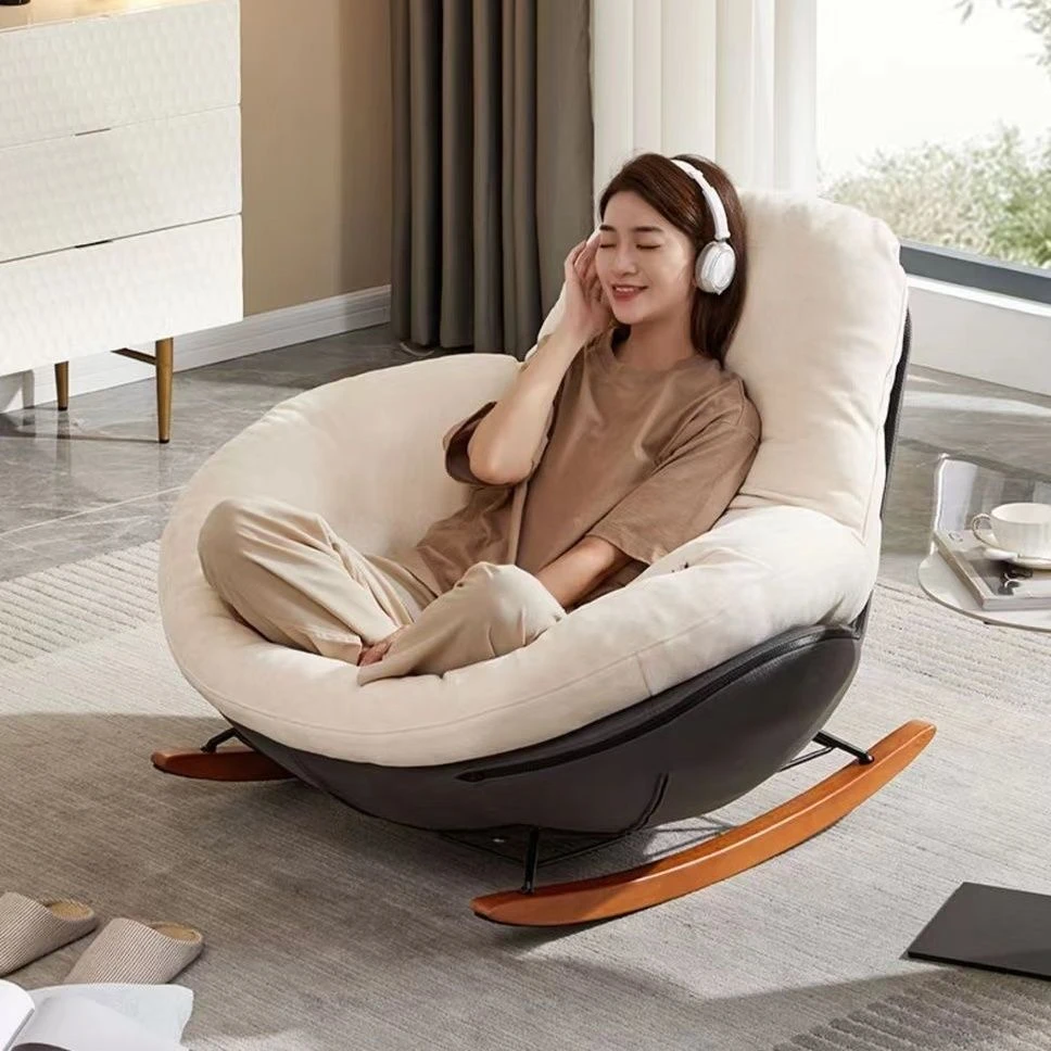 小扬哥推荐北欧风单人摇椅懒人沙发阳台客厅卧室休闲可躺可睡豪华