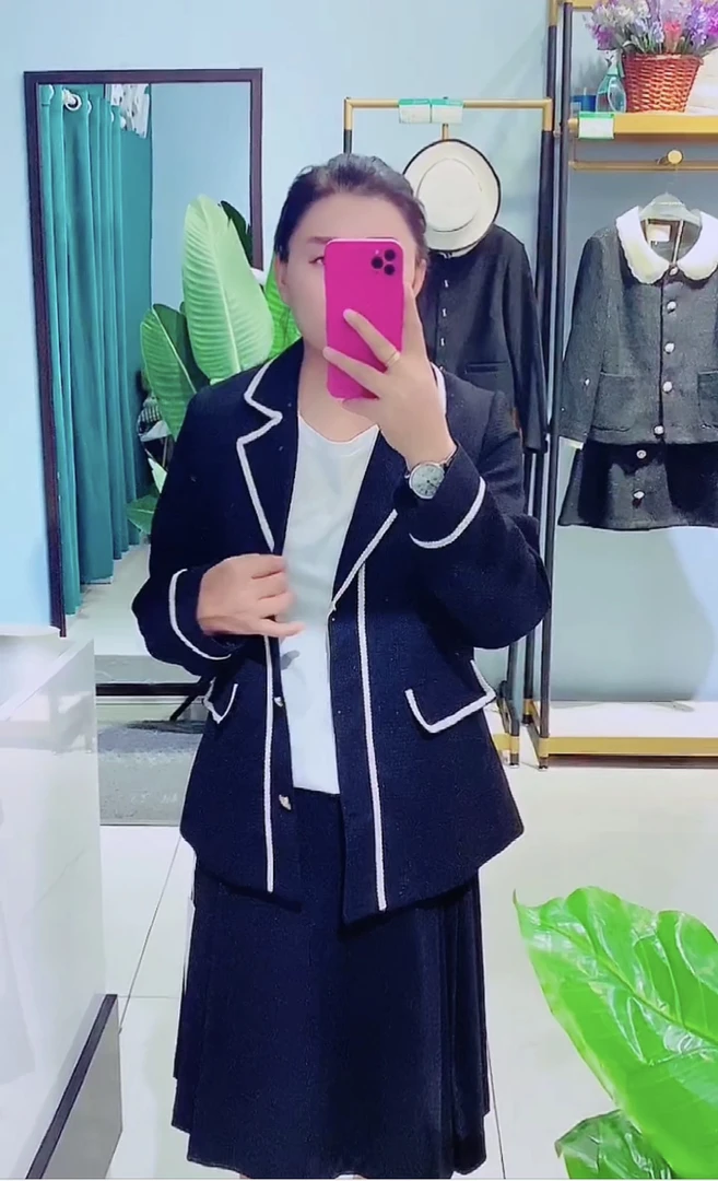 休闲西装外套，学院风收腰显瘦