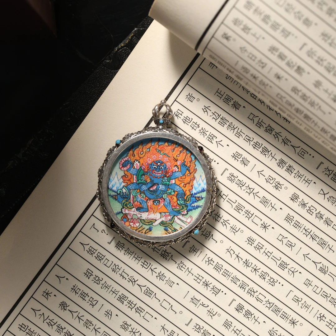 吊坠925银 壹加 | 大黑天卡卡竖款吊坠