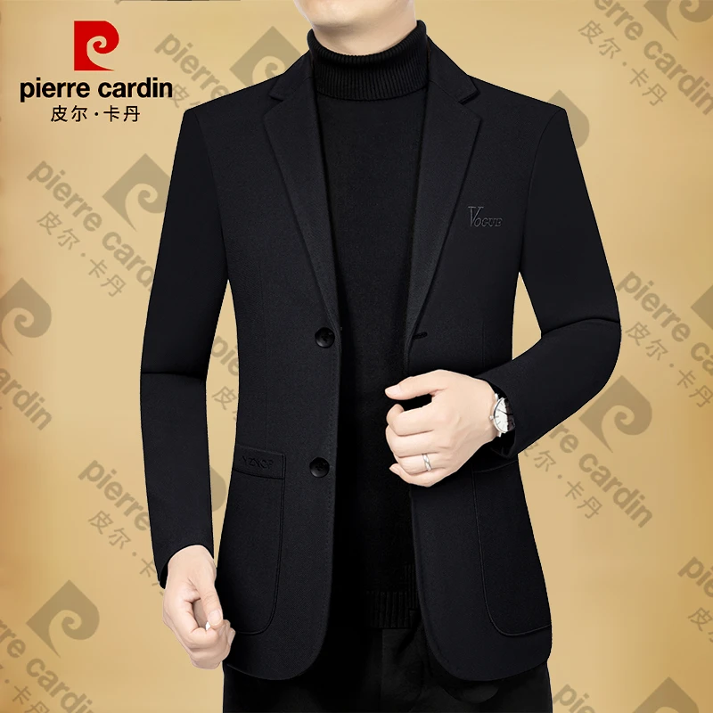 皮尔卡丹新款商务休闲春秋季高档西服男士韩版西装领外套时尚潮流