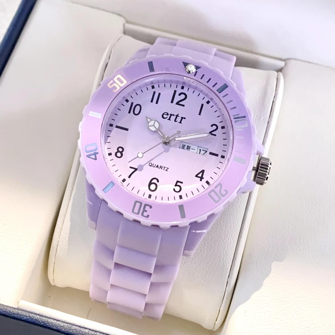 手表女款学生ins风星期日历学院风初高中指针防水静音百搭石英表