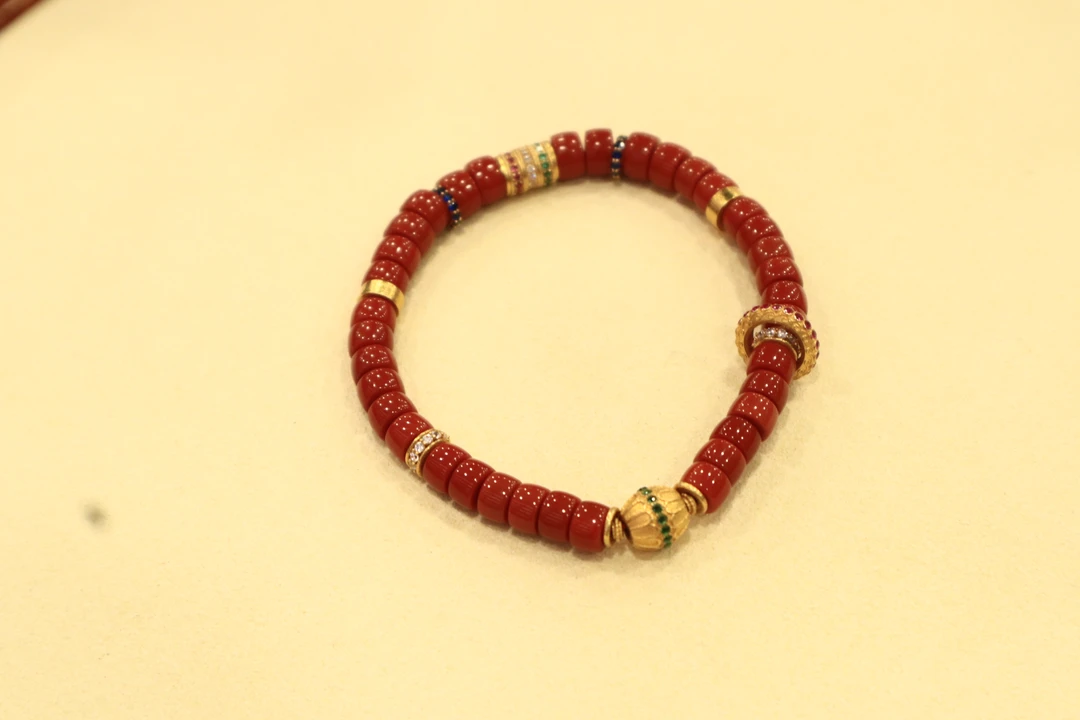 原矿南红直切手串