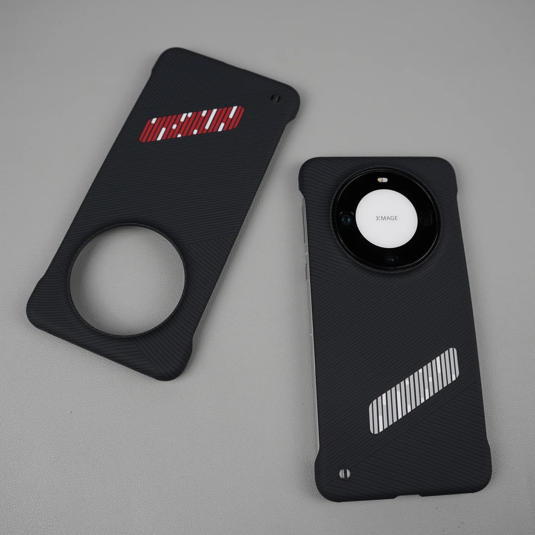 适用于华为mate60pro 新款碳纤纹无边框散热壳mate60 超薄商务壳