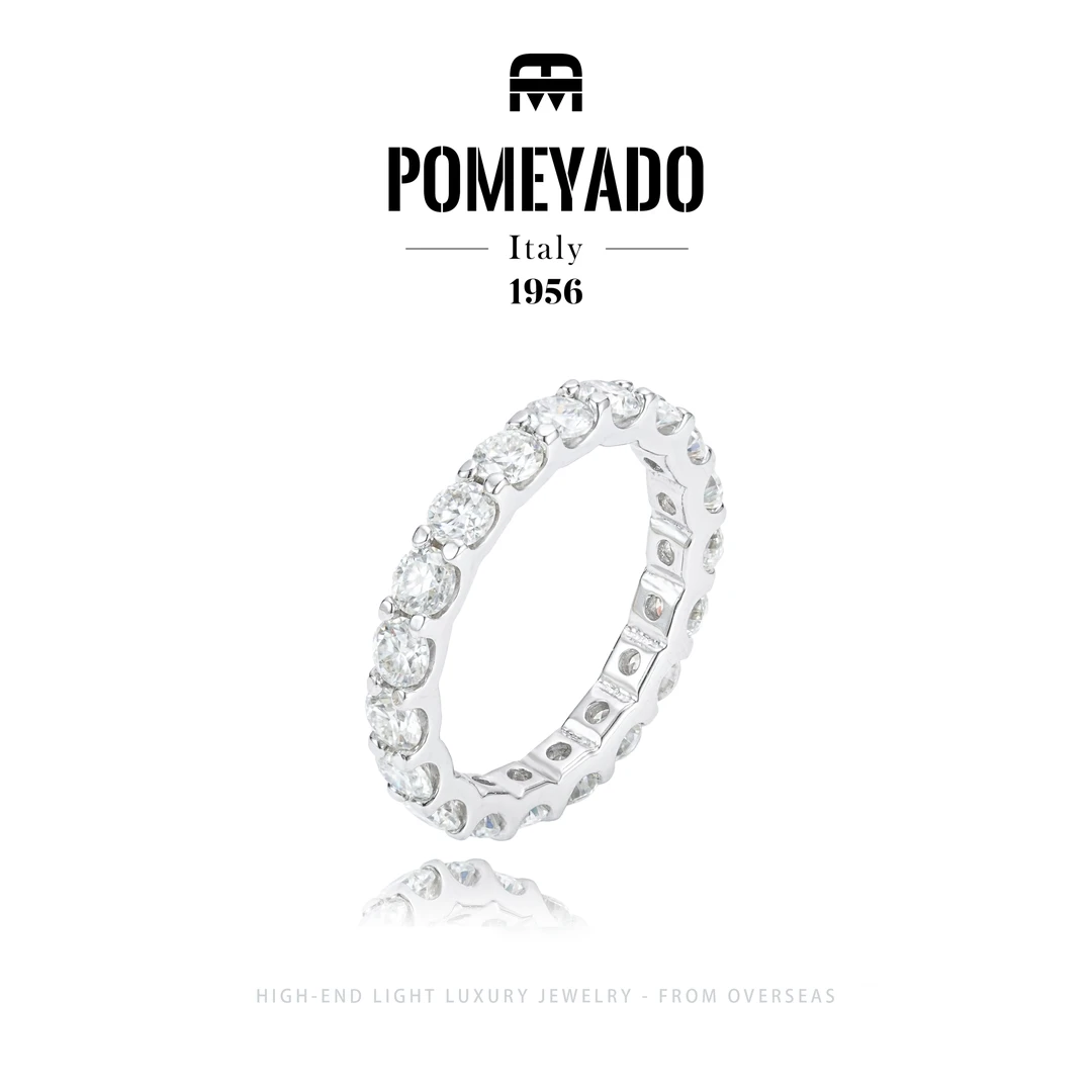 925银莫桑石【摩登都市】满天星闪闪轻奢戒指F2509