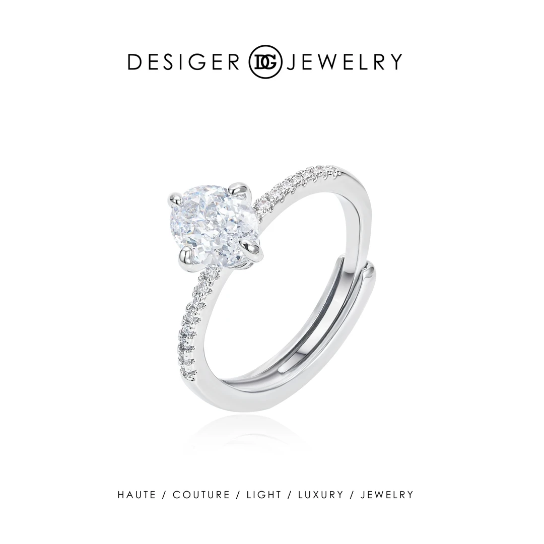 【小晶灵】DESIGER设计师款 轻奢戒指 F0259