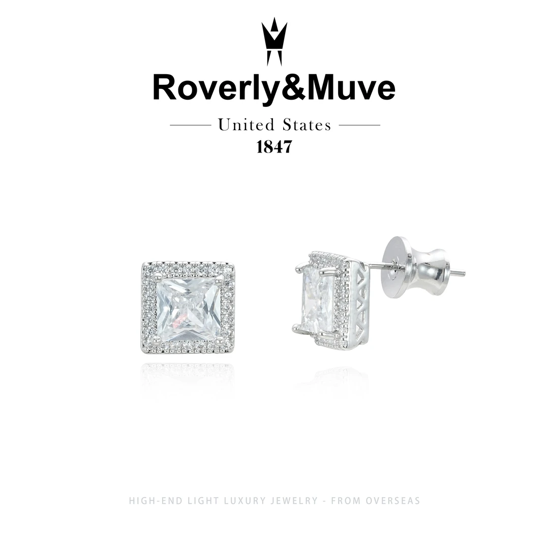 【月光宝盒】Roverly&Muve设计师款 方包耳钉 F2141