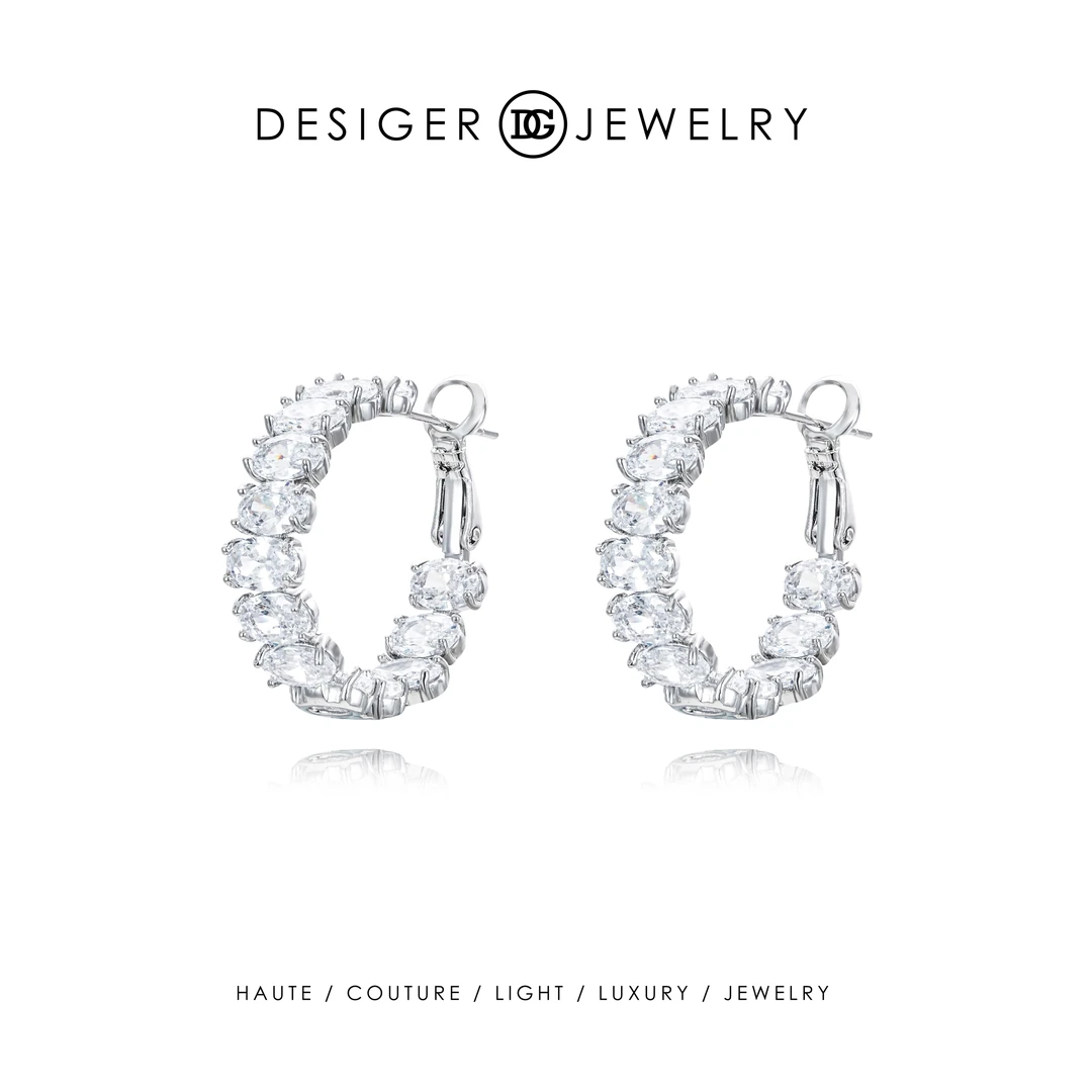 【璀璨之语】Desiger设计师款 耳圈 F1951