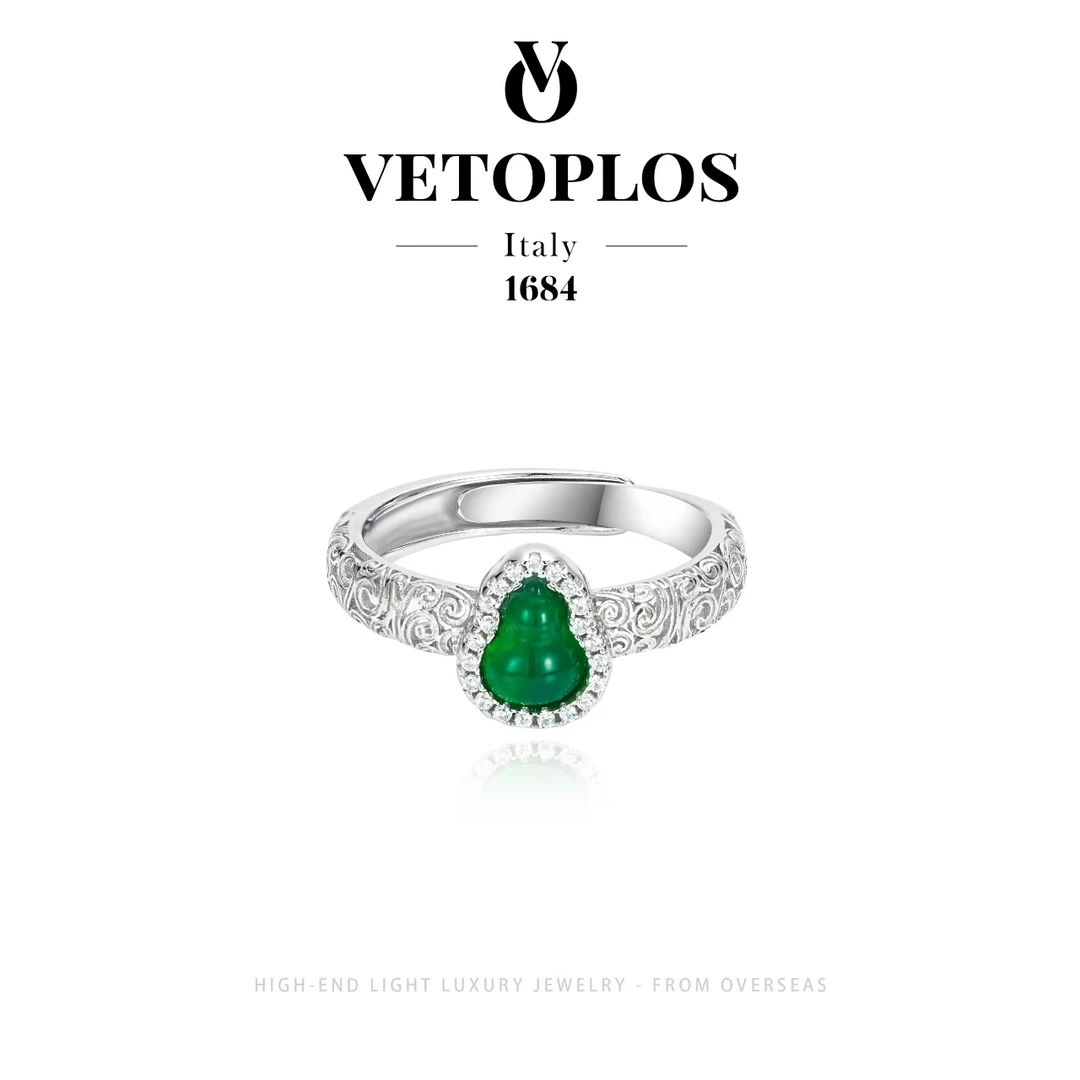 925银 【飘花福禄】Vetoplos设计师款 葫芦戒指F1873