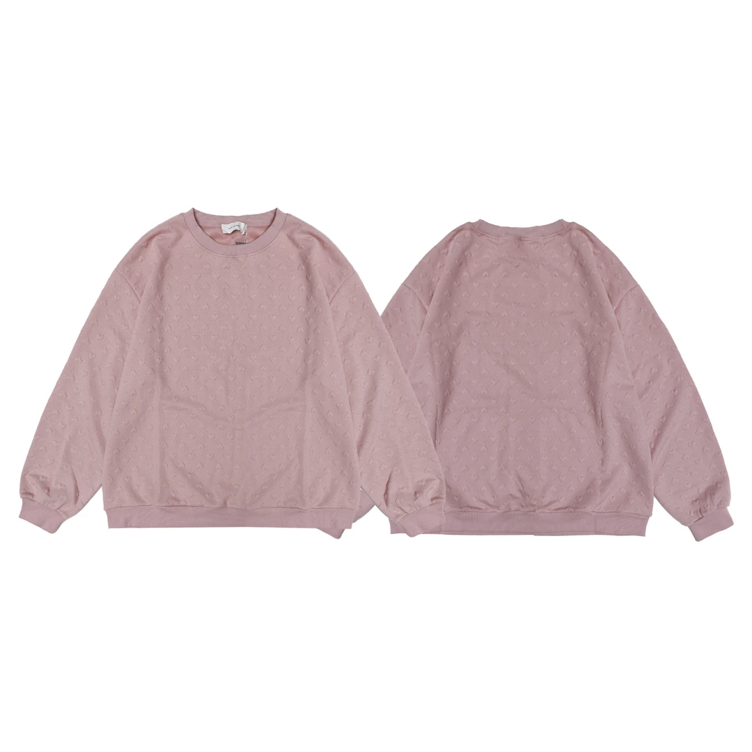 聪明陈 美式复古爱心图案卫衣潮流上衣情侣简约秋季长袖