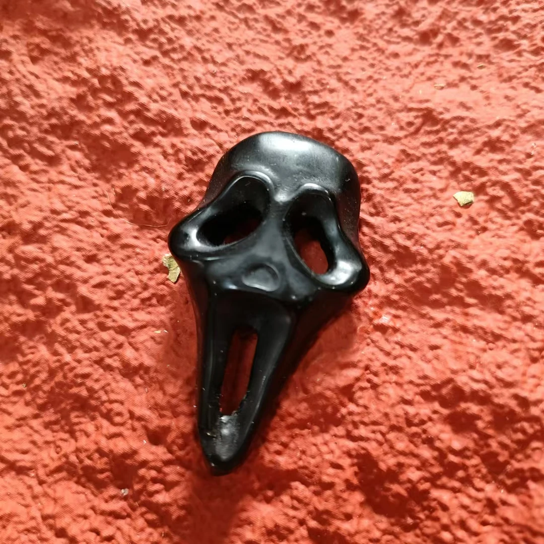 雷公面具不透玻璃珠