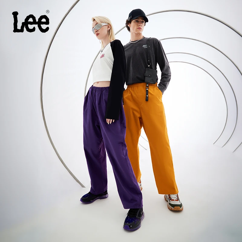 Lee可调节腰围男女同款休闲裤多色长裤户外徒步LUB007240204