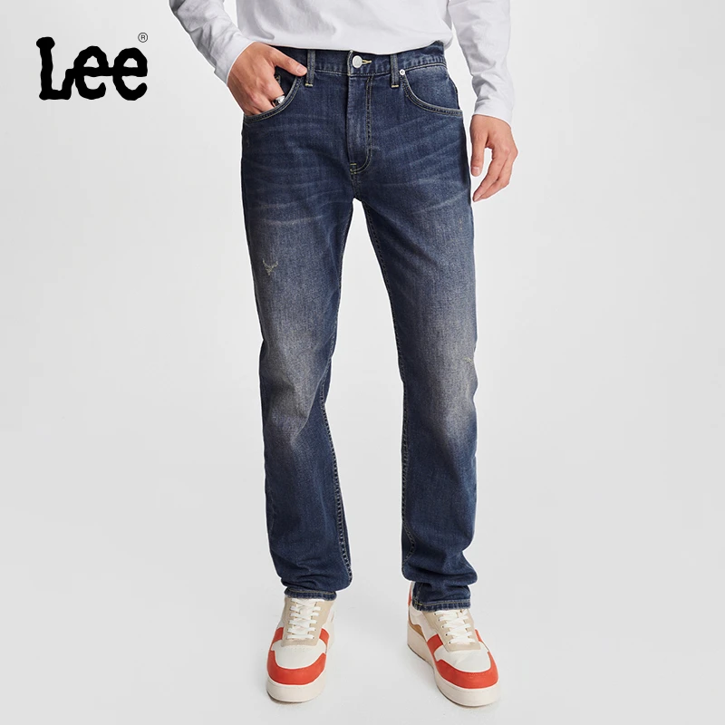 Lee秋冬新品731舒适中腰锥形中深蓝色男牛仔裤潮流LMB1007313QJ