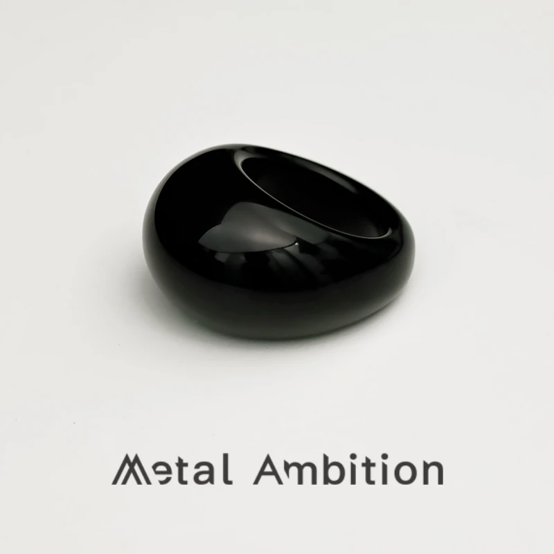 非金属玻璃戒指 戒指女小众设计高级感轻奢复工食指夸张指环