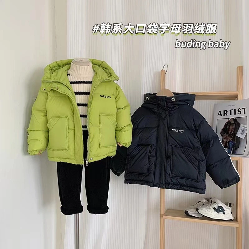 子航同款 冬季新款儿童韩版洋气加厚羽绒服外套
