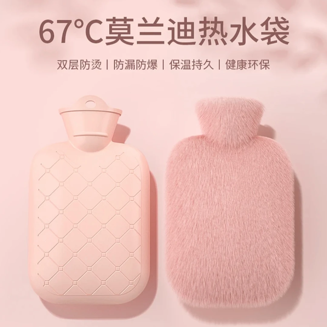 【500ML】注水式热水袋防爆冲水暖水袋可爱暖水袋防漏暖水袋防烫