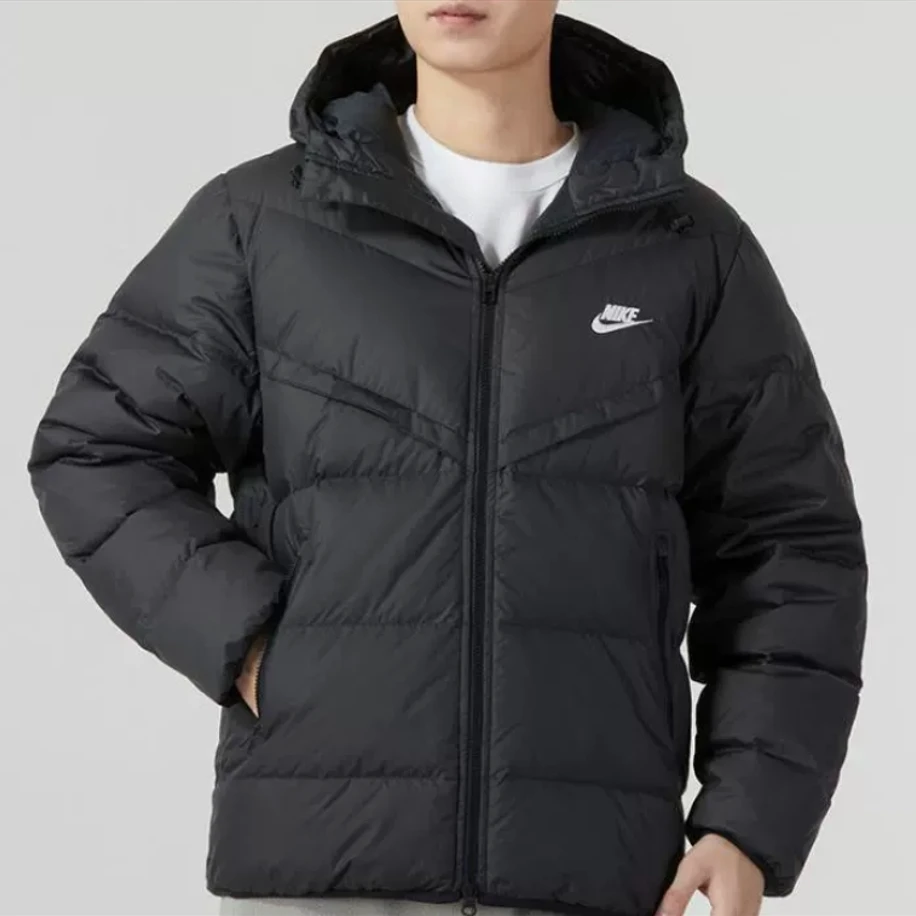 NIKE/耐克HD JKT24年冬刺绣短款连帽羽绒服FB8178-010