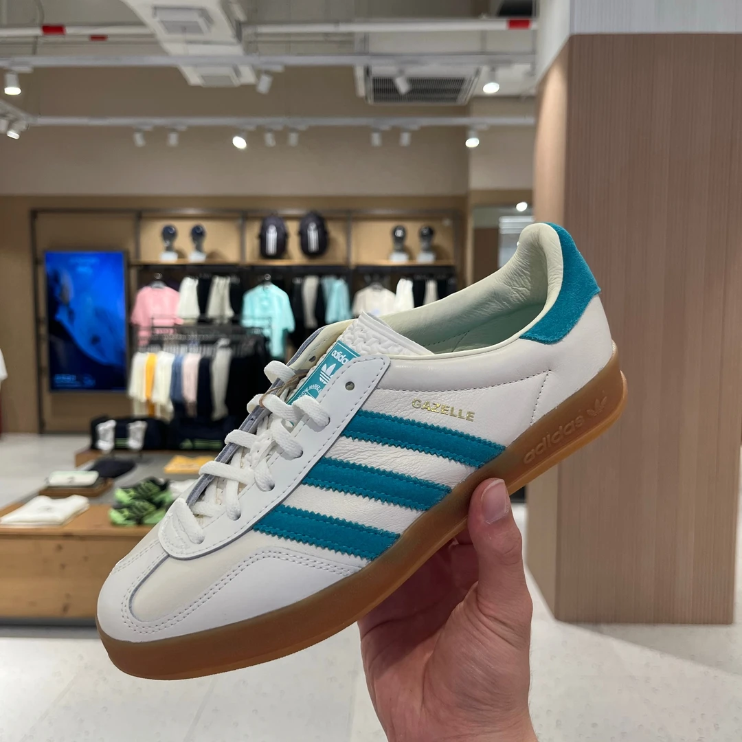 adidas/阿迪达斯三叶草中性GAZ白蓝 板鞋 JI2583