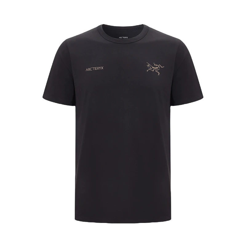 ARC'TERYX/始祖鸟SPLIT SS 双字母黑金logo短袖男士圆领T