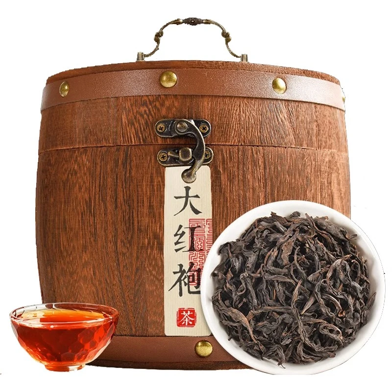大红袍茶叶精选新茶正宗炭焙醇香耐泡型木桶装250g
