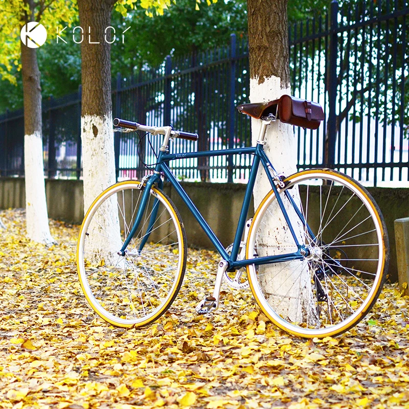 Kolor卡勒单车KR201复古英伦城市通勤车直把公路车变速复古自行车