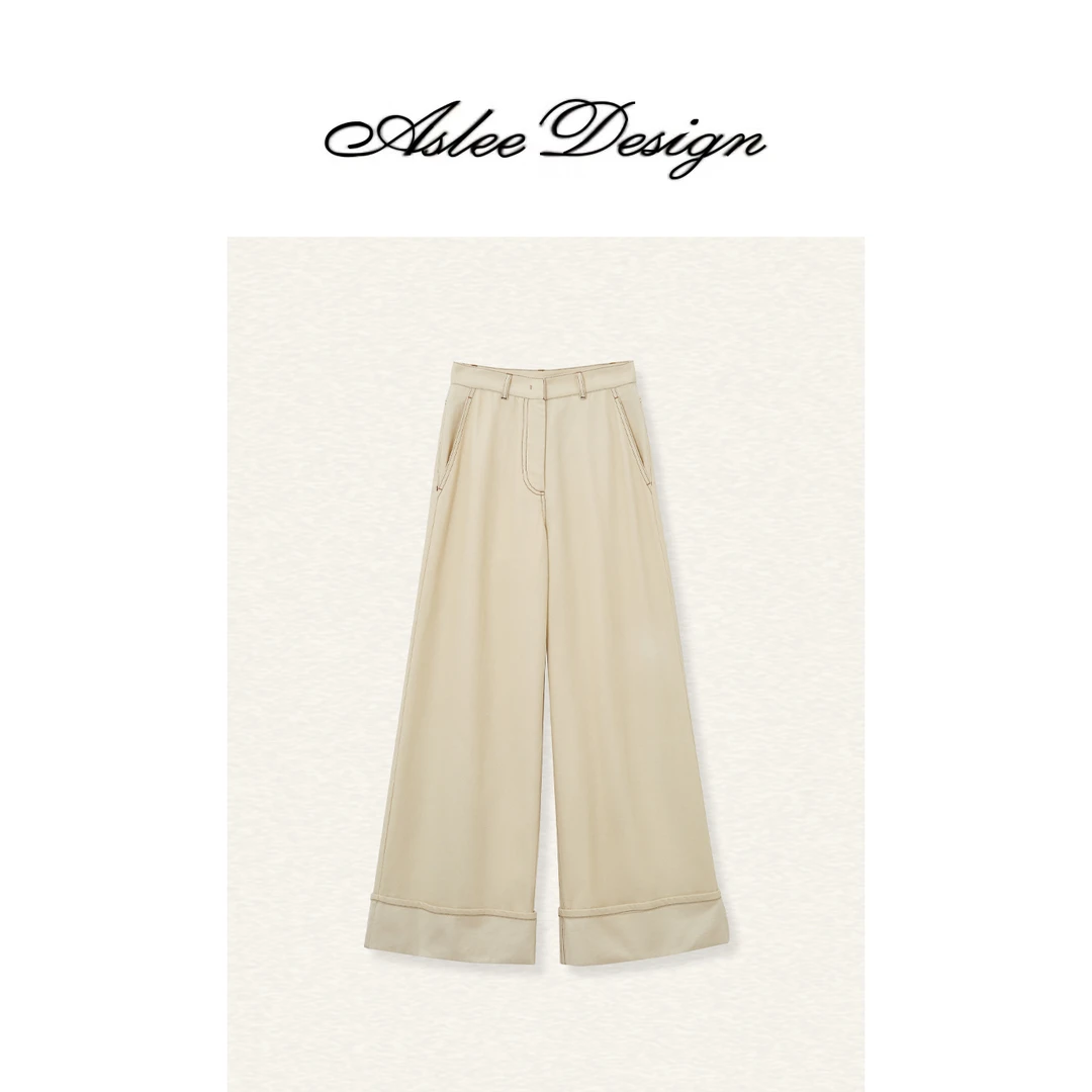 “撞色漫画”博主同款裤子时尚休闲裤LSK240674R