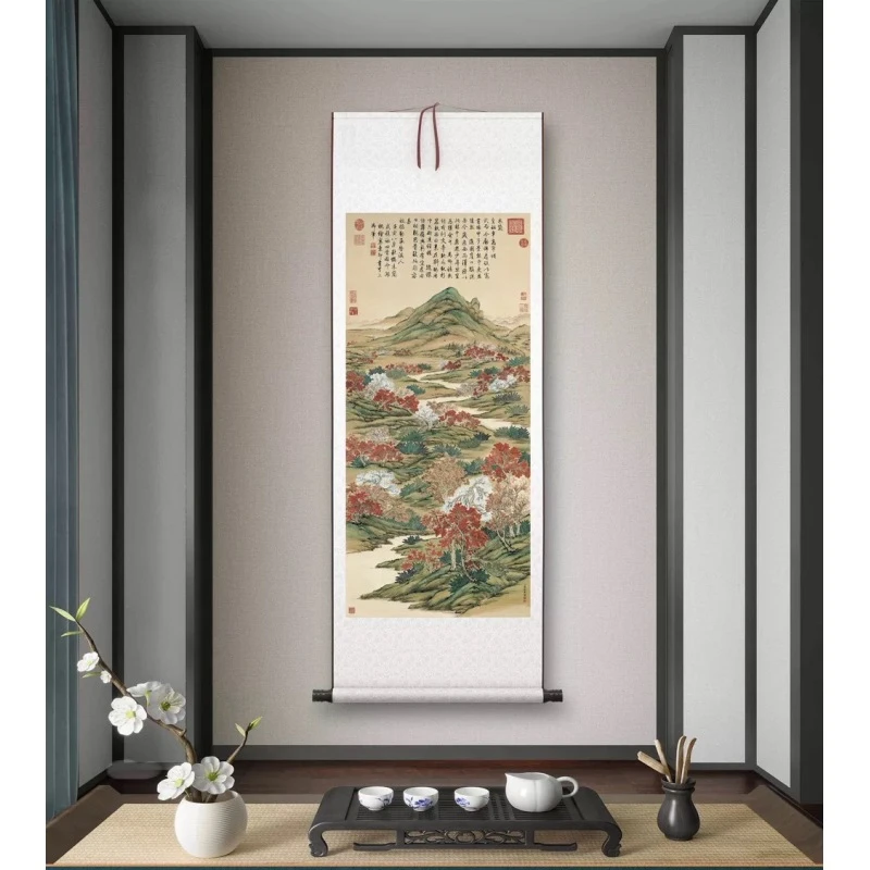 【精品复仿】关槐《上塞锦林图》馆藏级高清艺术微喷工艺非手绘