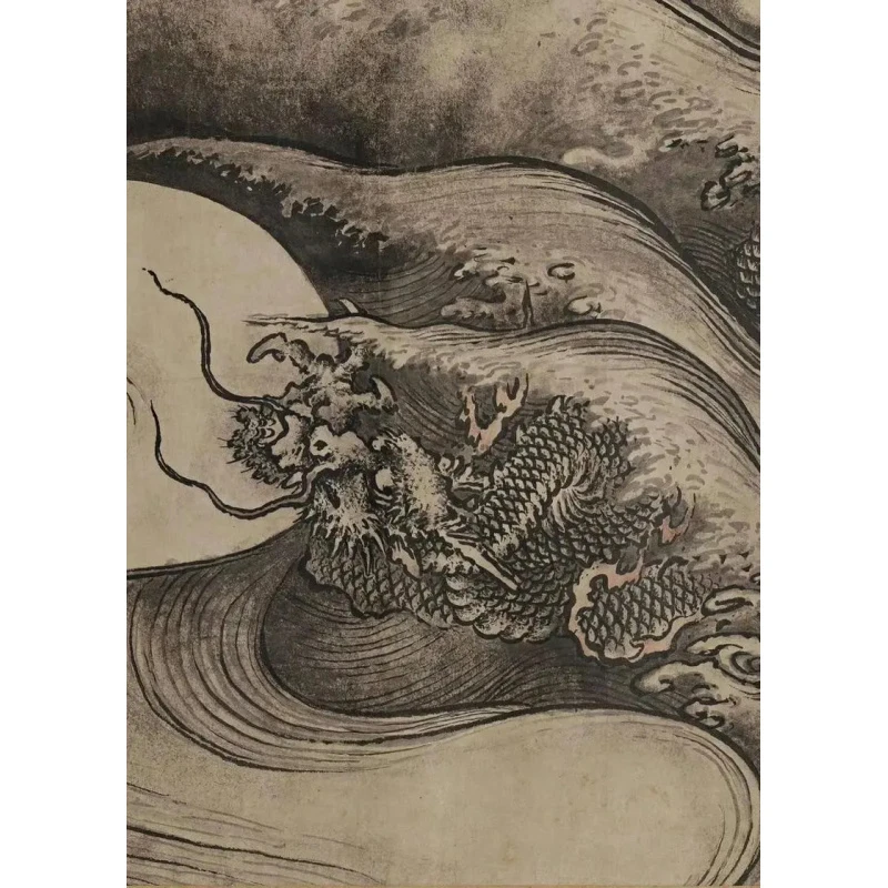 【精品复仿】陈容《九龙图》馆藏级高清艺术微喷工艺非手绘