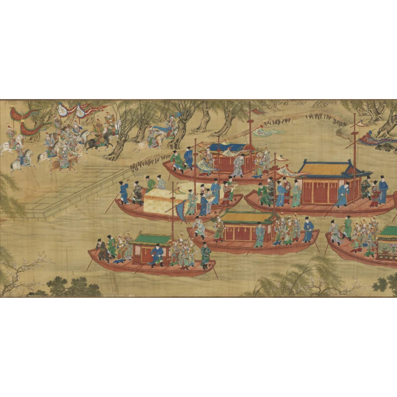 【精品复仿】佚名《入跸图》馆藏级高清艺术微喷工艺非手绘