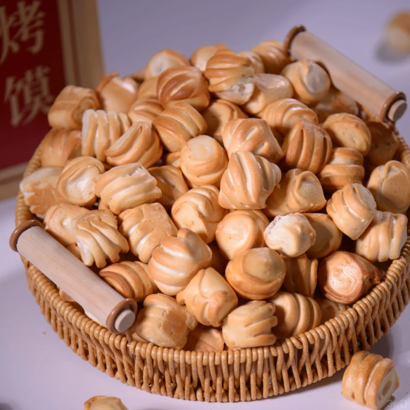 山西纯碱烤馍休闲小零食烤花卷碱水非油炸烤馍丁粗粮馒头馍干