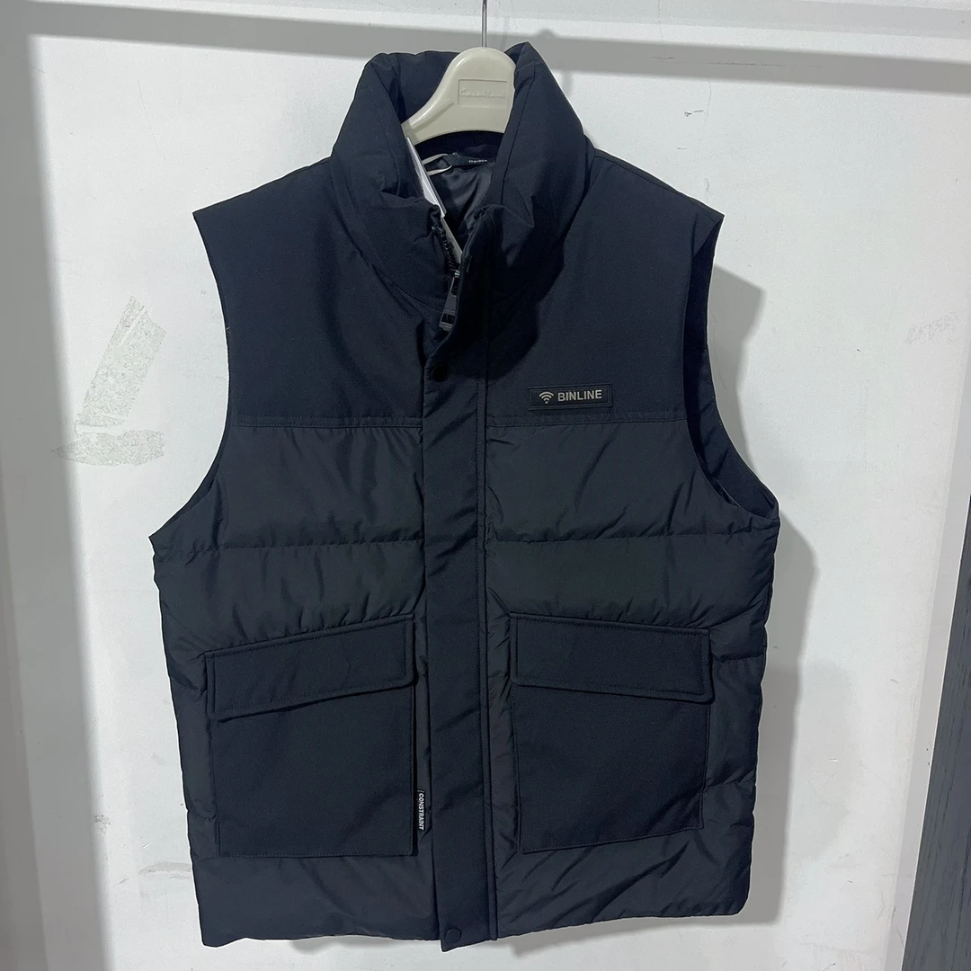 【假一赔三】享依巢 男士保暖羽绒服马甲秋冬加厚无袖背心DWX462/AP