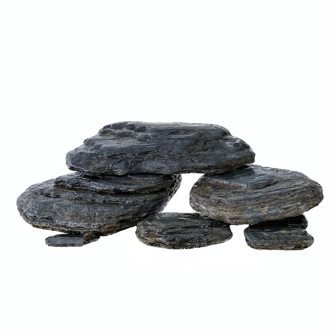 天然溪流石小片石原生风格造景石原生鱼发色水族装饰现货景观造景