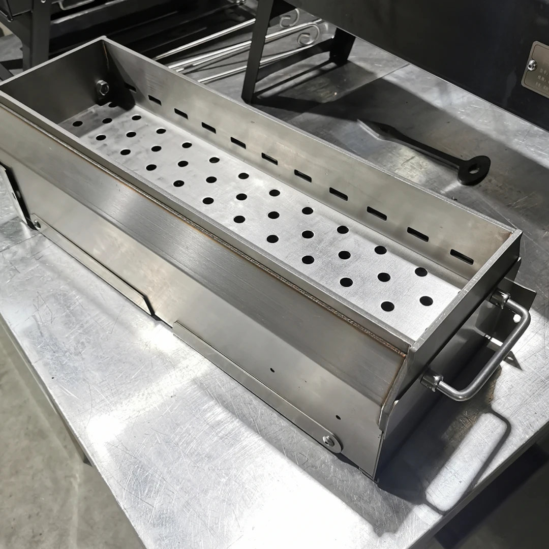 304不锈钢6毫米加厚【小边双层烧烤炉】