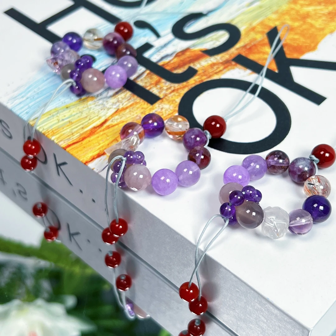 【十六珠宝】紫水晶手机挂设计款SC247多样性发一