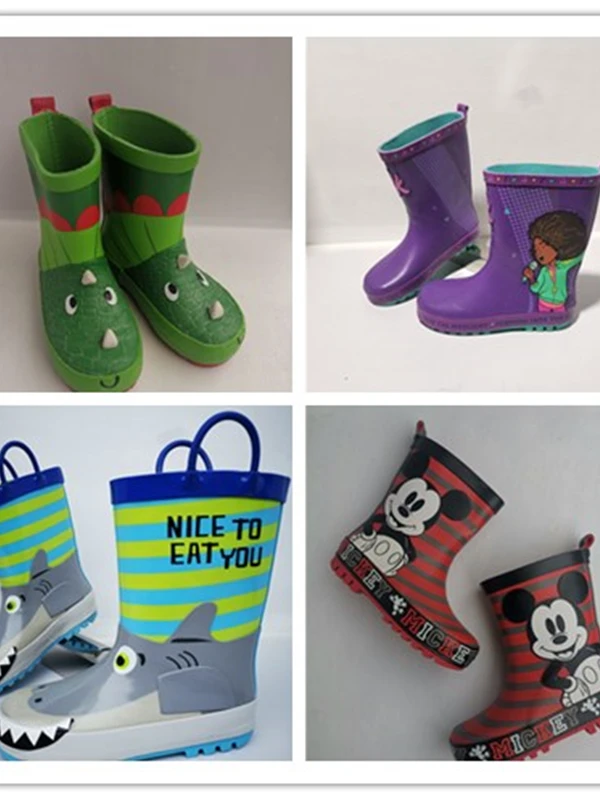瑕疵天然橡胶宝宝雨靴外贸特价学生中筒雨鞋儿童防滑水鞋