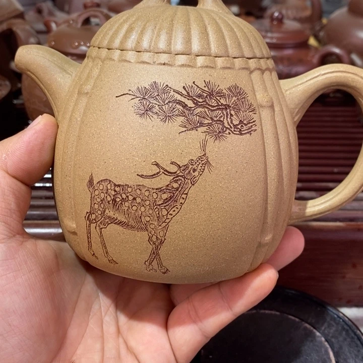 紫砂茶壶德精工制作