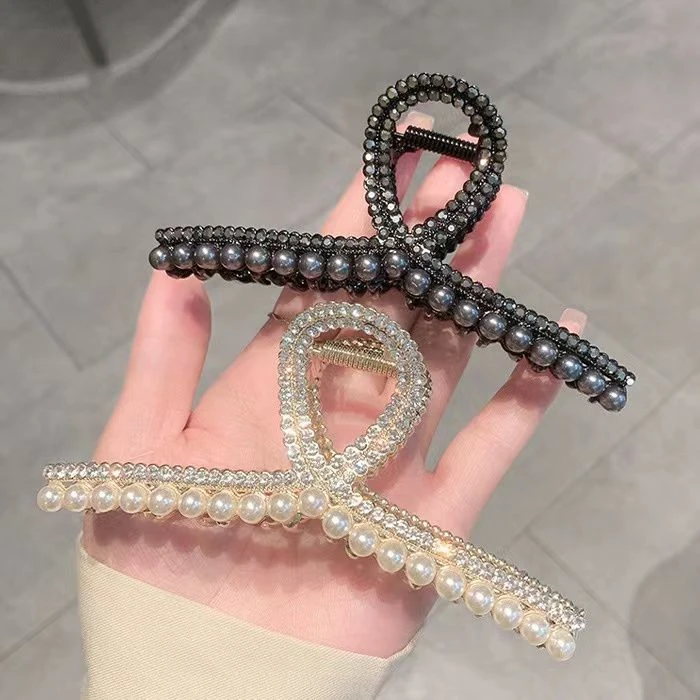 夏季轻奢小众发夹法式发卡大号韩版碎发蝴蝶结洋气头发夹子刘海Y