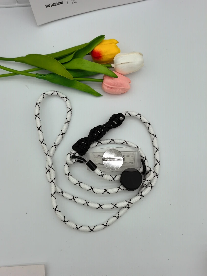 编制绳子带背夹毛绒玩具娃娃背夹配件狗狗手机背夹包包链公仔