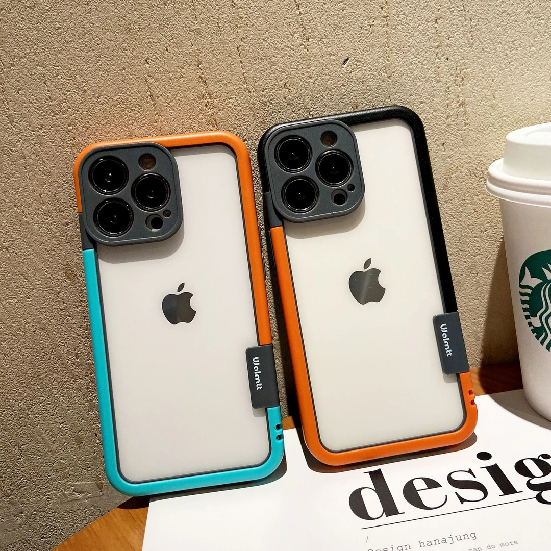时尚透气边框散热壳适用苹果15Promax保护套iPhone14潮牌无背板13