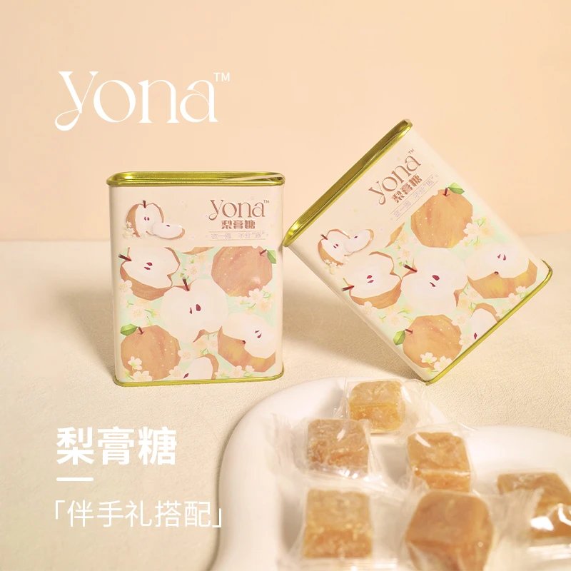 YONA新鲜梨膏糖润喉水果硬糖结婚喜糖清新零食伴手礼品送礼