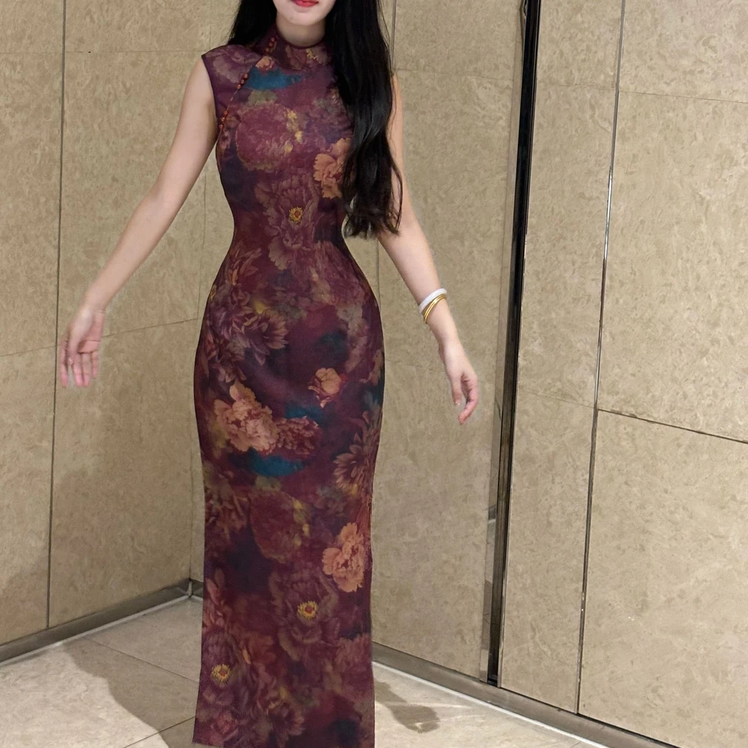 50万粉丝福利画报夫人原创自制新中式国风高级提花缎面港工扶摇