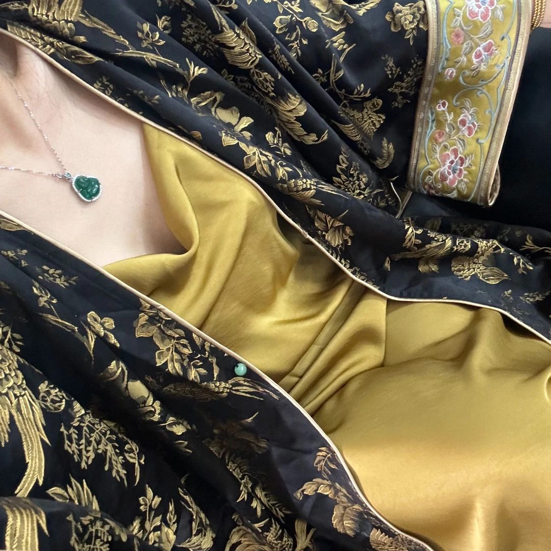 LHMknk1画报夫人原创自制高级新中式国风绣花袍 浮生仙两件套