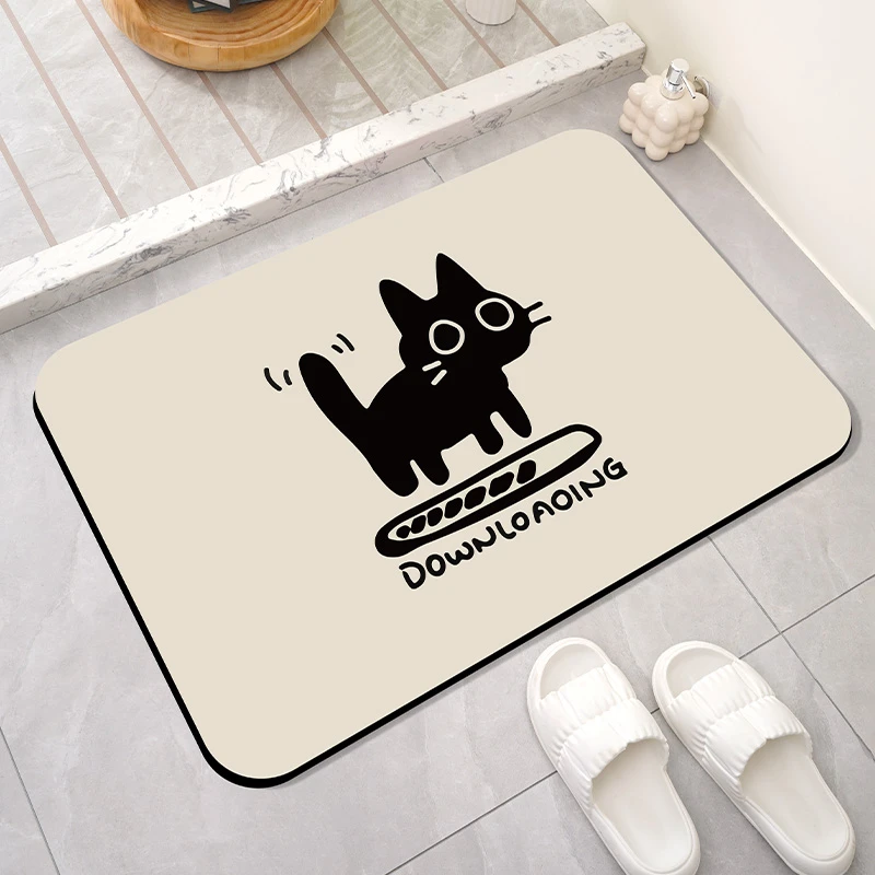 硅藻泥吸水垫子卫生间浴室地垫防滑入户门垫进门门口地毯厕所脚垫