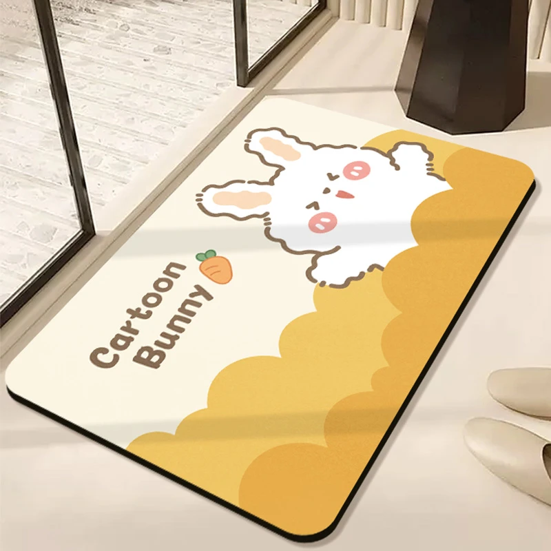 浴室地垫入户门垫进门口脚垫厕所卫生间卫浴吸水防滑家用地毯卡通