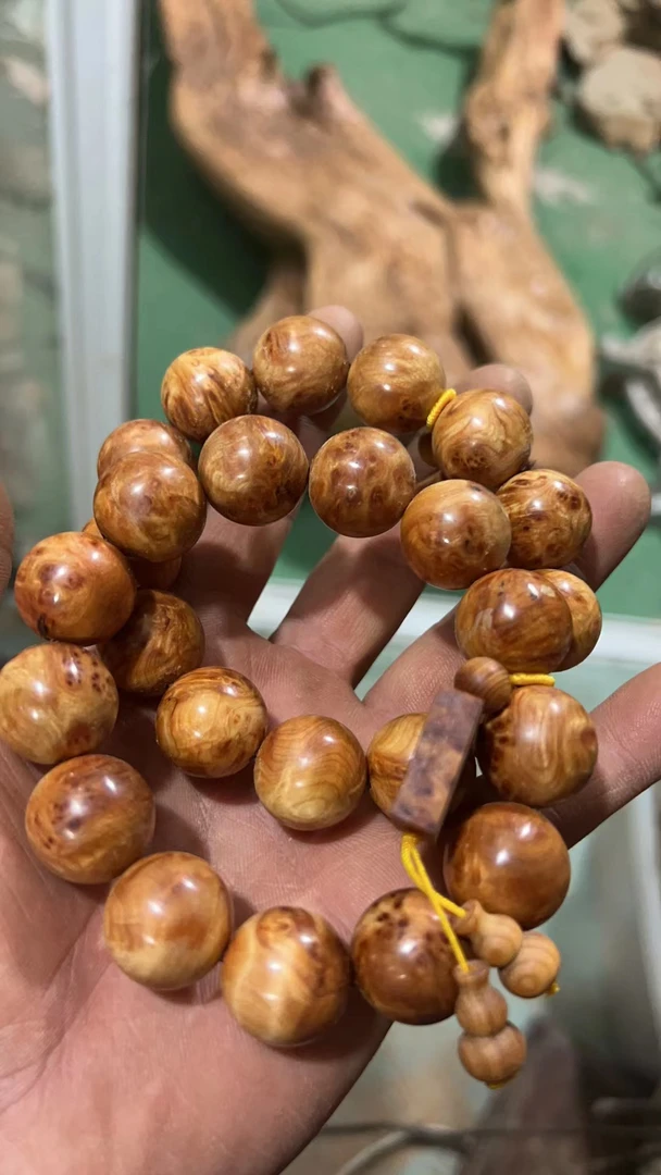 纯手工制作崖柏手串