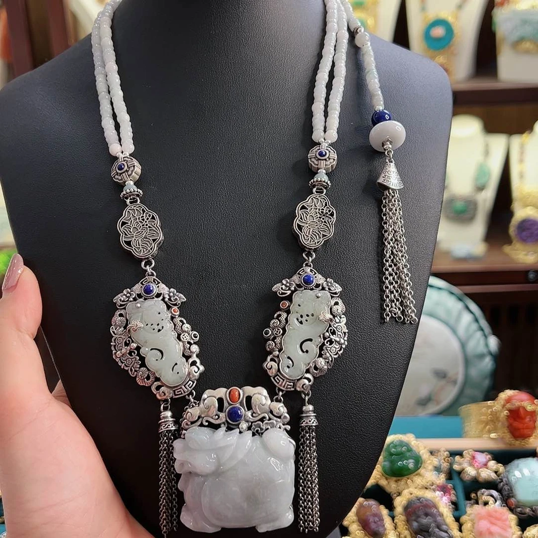 翡翠项链未镶嵌项链