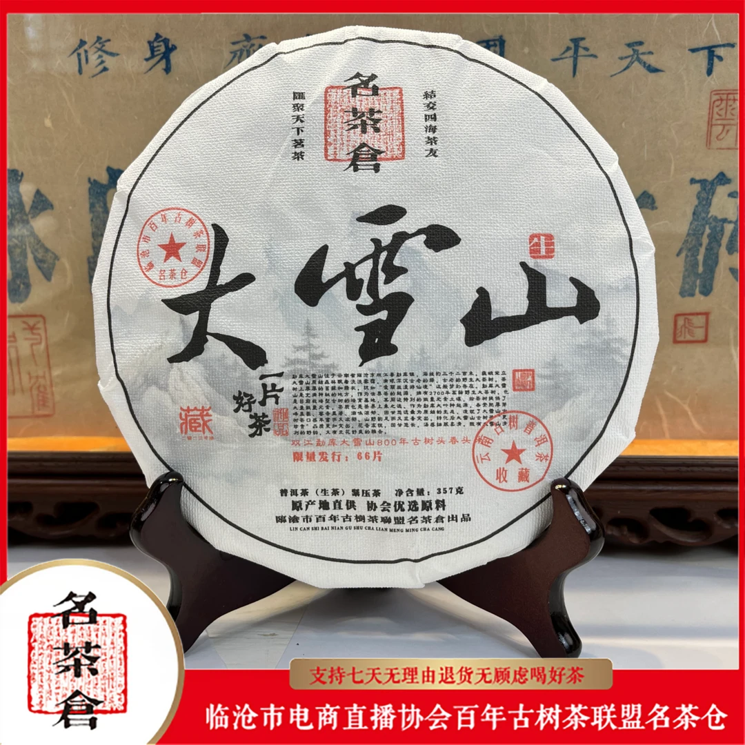 【好茶汇专属】2023冰岛大雪山古树普洱茶（生茶） 357g   花果香